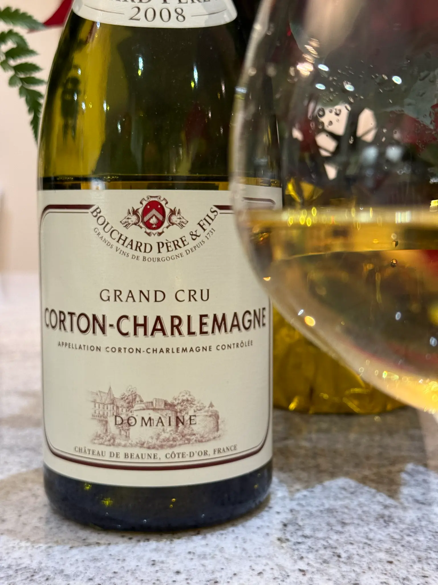 Grand Cru Corton-Charlemagne 2008 - Premium wine pairing for elevated dining